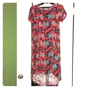 2 for $20 Orange Arrow Print LuLaRoe Carly Dress
